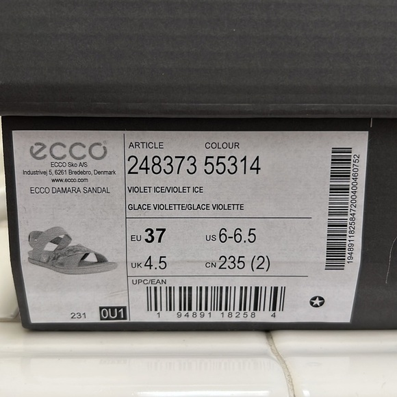 ECCO • Violet Ice Damara Strap Sport Sandal - Picture 8 of 8